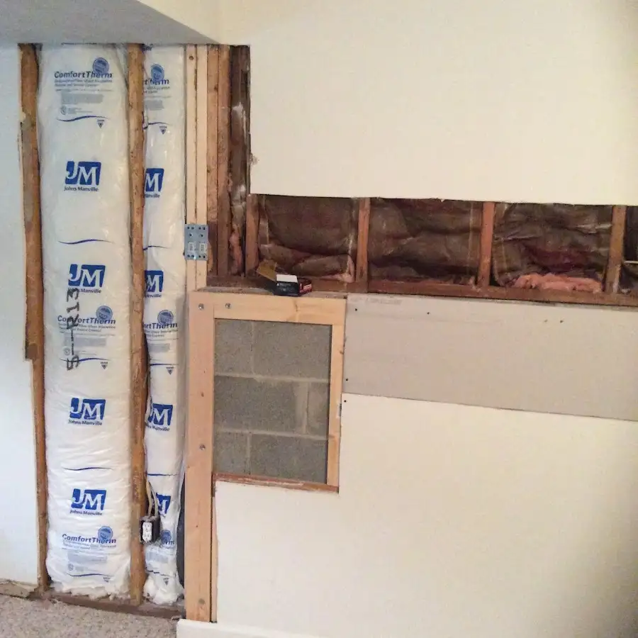 Wall insulation replacement during Contents Cleaning & Restoration in Laramie